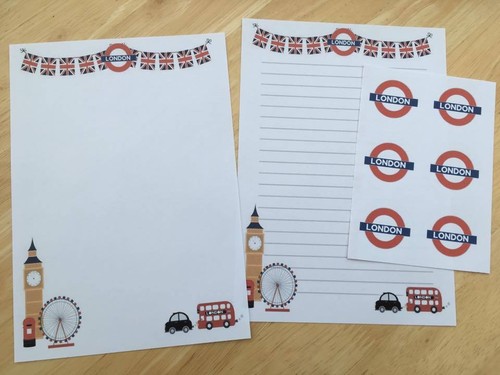 London stationery 25 sheet - london,