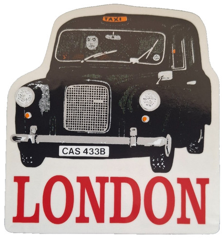 London black taxi cab sticker - taxi,