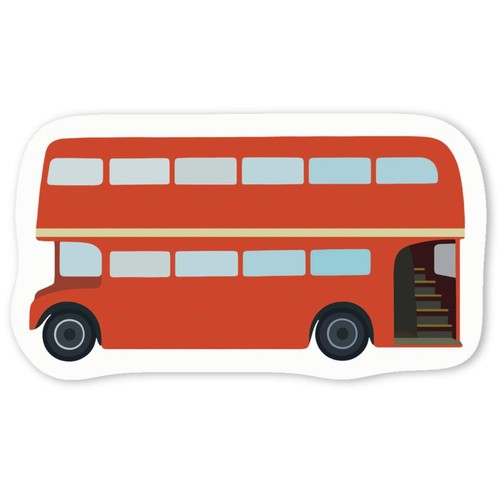 London bus white vinyl - white,