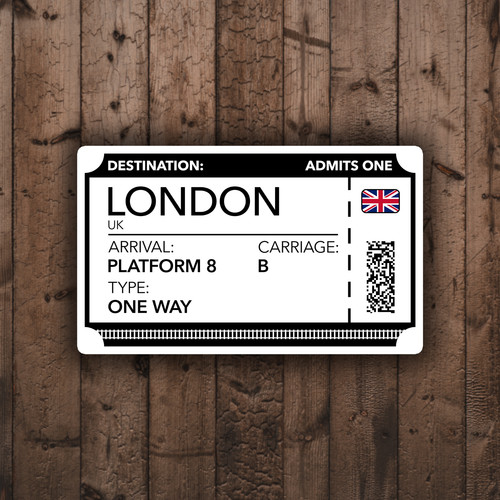 London train ticket - train,