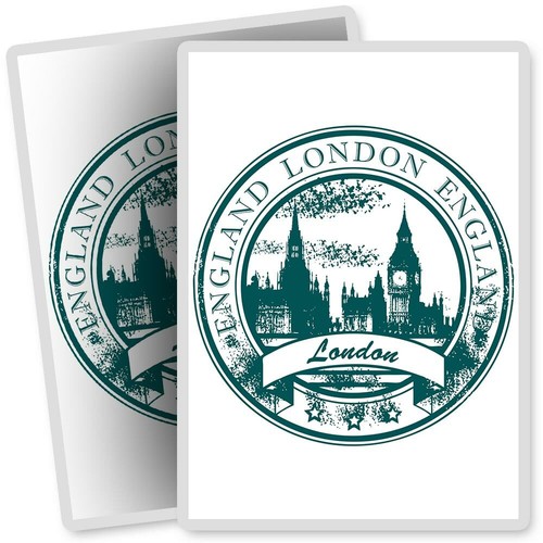 Vinyl stickers 7x10cm - x,