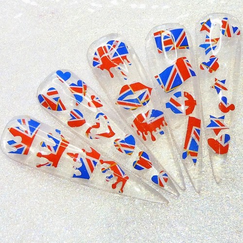 Union jack nail - jack, stickers