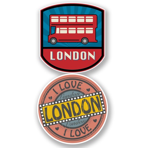 London vinyl stickers - vinyl,