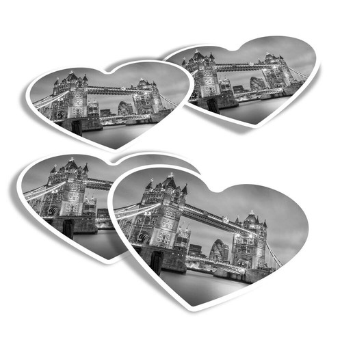 Heart stickers tower - 4x,
