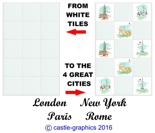 Tile stickers london - london, york
