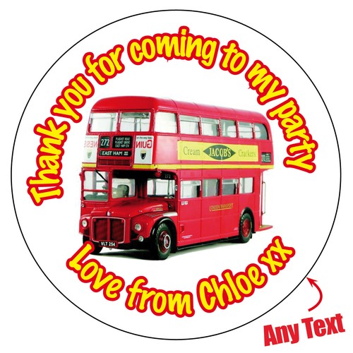 Personalised london red bus - london,