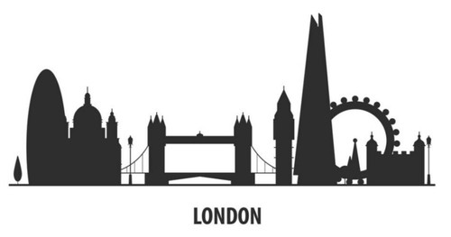 City london vinyl sticker - of,