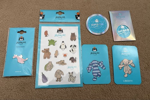 Jellycat london stickers - jellycat, &