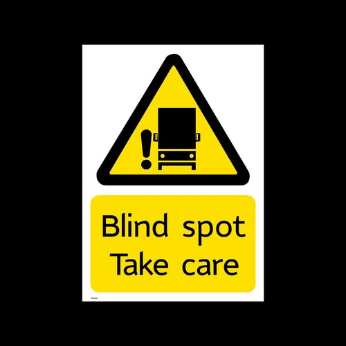 Blind spot take care sticker - blind,