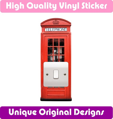 Red london phone box - red,
