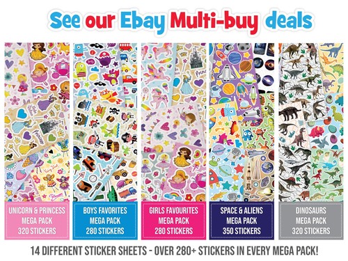 Kids sticker sheets party - kids,